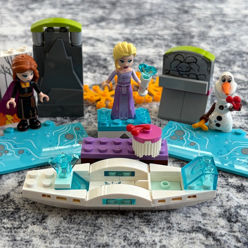 LEGO Disney Frozen Elsa Anna Olaf Winter Throne Canoe Expedition Lot Kids‎ Toy